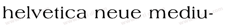 helvetica neue mediu字体转换